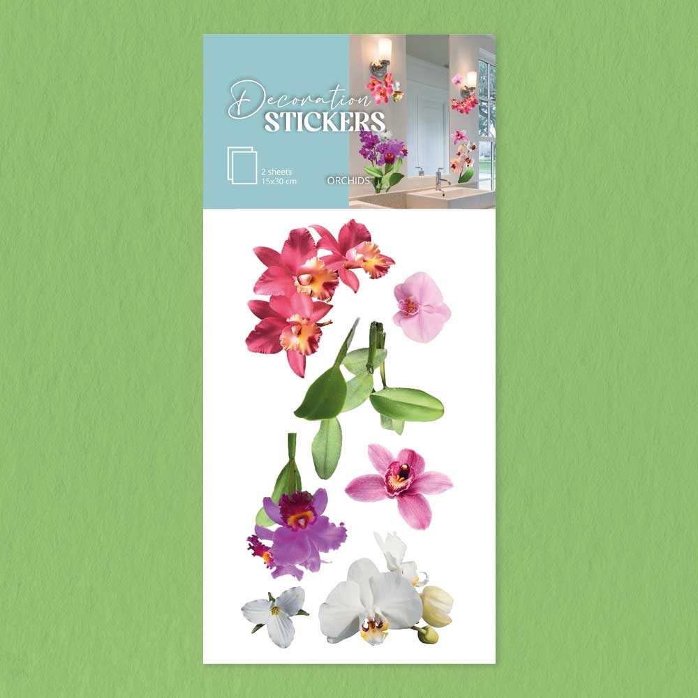 WALL STICKERS ORCHIDS 15x30 cm.
